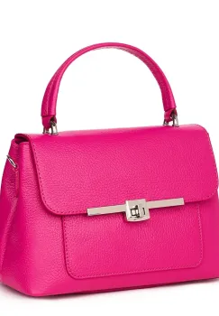 Poseta din piele naturala Sierra fucsia imagine