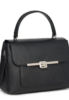 Poseta din piele naturala Sierra neagra imagine