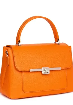 Poseta din piele naturala Sierra portocalie imagine
