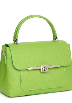 Poseta din piele naturala Sierra verde deschis imagine