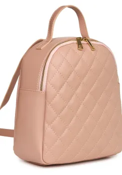 Rucsac din piele matlasata Mateo roz imagine