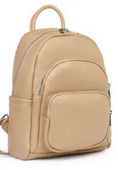 Rucsac din piele naturala Alghero bej imagine