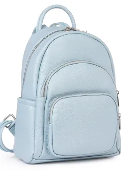 Rucsac din piele naturala Alghero bleu imagine