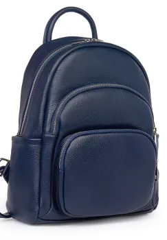 Rucsac din piele naturala Alghero bleumarin imagine