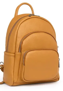 Rucsac din piele naturala Alghero coniac imagine