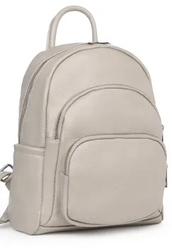 Rucsac din piele naturala Alghero gri imagine