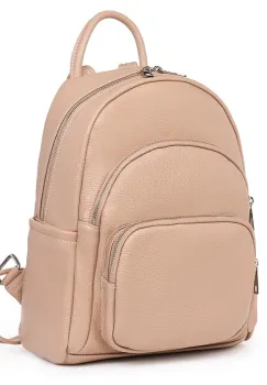 Rucsac din piele naturala Alghero roz imagine