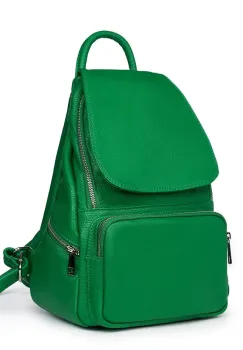 Rucsac din piele naturala Amadeus verde imagine
