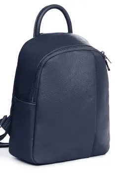 Rucsac din piele naturala Angelo bleumarin imagine