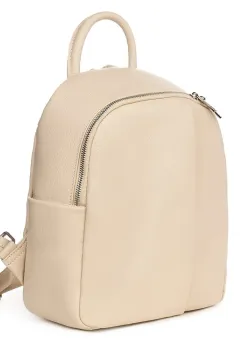 Rucsac din piele naturala Angelo crem imagine