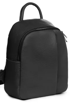 Rucsac din piele naturala Angelo negru imagine