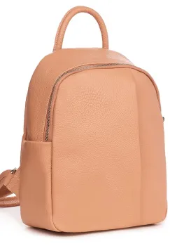 Rucsac din piele naturala Angelo roz imagine