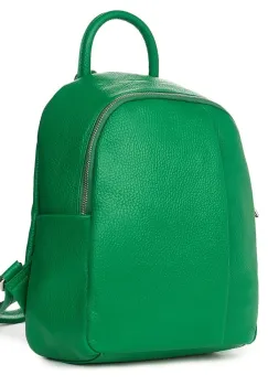 Rucsac din piele naturala Angelo verde imagine