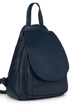 Rucsac din piele naturala Dante bleumarin imagine