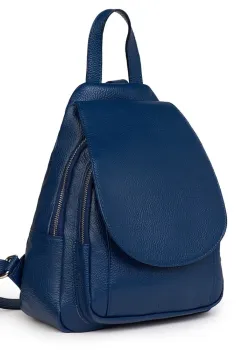 Rucsac din piele naturala Dante bleumarin imagine