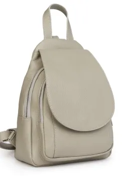 Rucsac din piele naturala Dante gri imagine