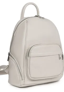 Rucsac din piele naturala Enzo gri imagine