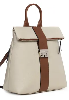 Rucsac din piele naturala Manuel gri imagine