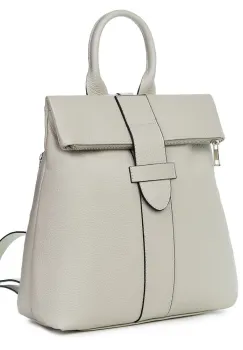 Rucsac din piele naturala Ricardo gri imagine