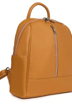 Rucsac din piele naturala Silvio coniac imagine