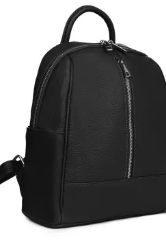 Rucsac din piele naturala Silvio negru imagine