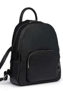 Rucsac din piele naturala Simon negru imagine