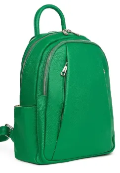 Rucsac din piele naturala Thomas verde imagine