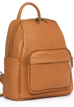 Rucsac din piele naturala Vicenzo coniac imagine