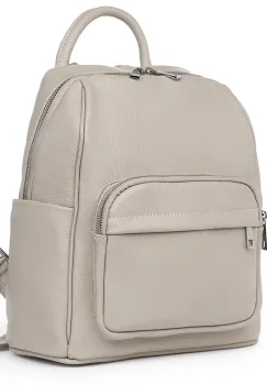 Rucsac din piele naturala Vicenzo gri imagine