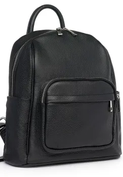 Rucsac din piele naturala Vicenzo negru imagine