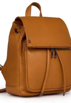 Rucsac piele naturala Jimmy coniac imagine