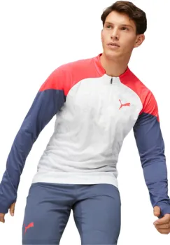 Bluza barbati Puma Individualcup 14 Zip Top 65848353 imagine