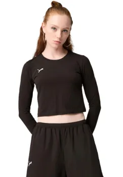 Bluza femei Puma Wardrobe Ess Longsleeve Baby Tee 62976101 imagine