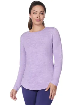 Bluza femei Skechers GO DRI Swift Long Sleeve Tunic Crew LT155-WLPR imagine