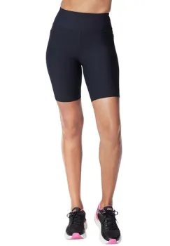 Colanti femei Skechers GO FLEX RIB High Waisted 8 Inch Bike Short SH32-BLK imagine