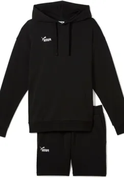 Echipament femei Puma Short Hooded Relaxed Sweat Suit 7 Tr Op 68507601 imagine