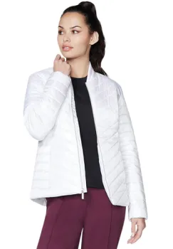 Geaca femei Skechers Goshield Shine Jacket JA150-WHT imagine
