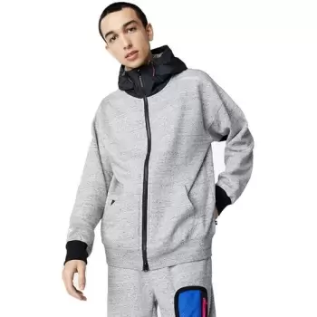Hanorac barbati Converse Mixed Media Full-Zip Hoodie 10017907-080 imagine