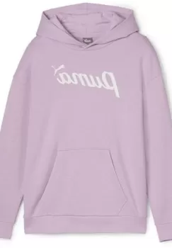 Hanorac copii Puma Ess Script Hoodie Tr G 67940360 imagine