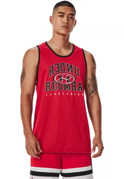 Maiou barbati Under Armour Baseline Reversible Cotton Tank 1377310-600 imagine