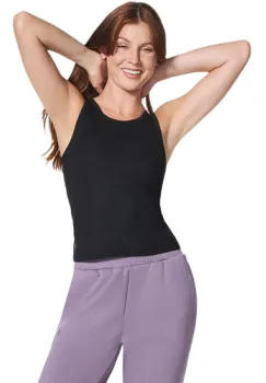 Maiou femei Skechers GO WALK Luxe Rib Tank TT133-BLK imagine