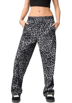 Pantaloni femei Puma T7 Leo Luxe Aop Straight Pants 63234301 imagine