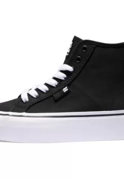 Pantofi sport femei DC Shoes Manual Hi Platform High-Top Shoes ADJS300296-BKW imagine