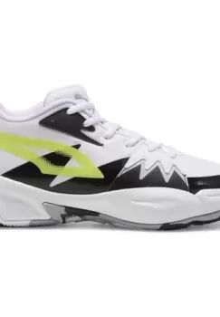 Pantofi sport unisex Puma Genetics Puma White-Electric Lime 30969101 imagine