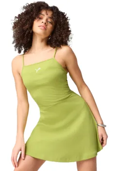 Rochie femei Puma Wardrobe Ess Ribbed Flared Short Dress P 63074335 imagine