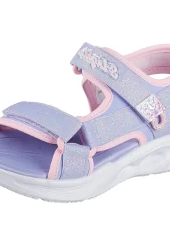 Sandale copii Skechers Sola Glow Sandal 303024L-LVLP imagine