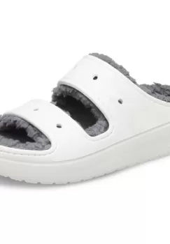 Slapi unisex Crocs Classic Cozzzy Sandal 207446-100 imagine