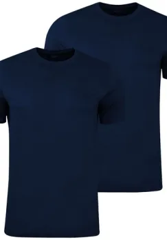 Tricou copii Puma Junior Base T-shirt Navy 2-pack 68357702-2 imagine
