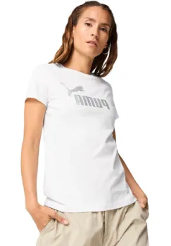 Tricou femei Puma Ess Metallic No 1 Logo Tee 63153602 imagine