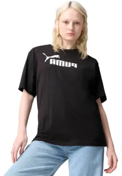 Tricou femei Puma Ess No 1 Logo Relaxed Tee 68497001 imagine